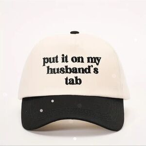 Put it on my husbands tab